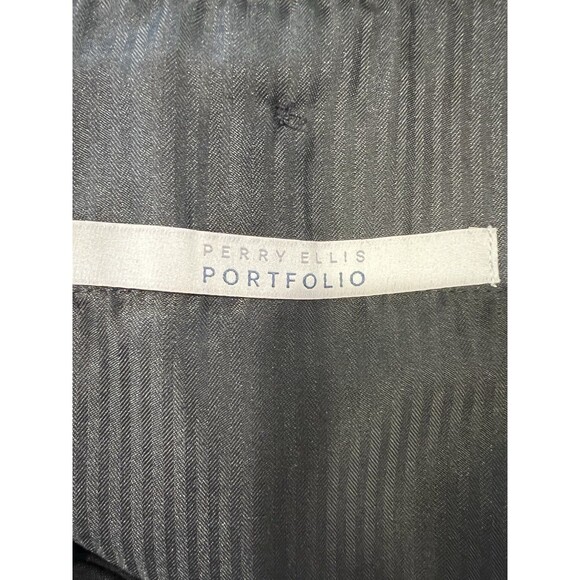 Perry Ellis Portfolio Men's Black Dress Pants Size 42x30 - Picture 5 of 6